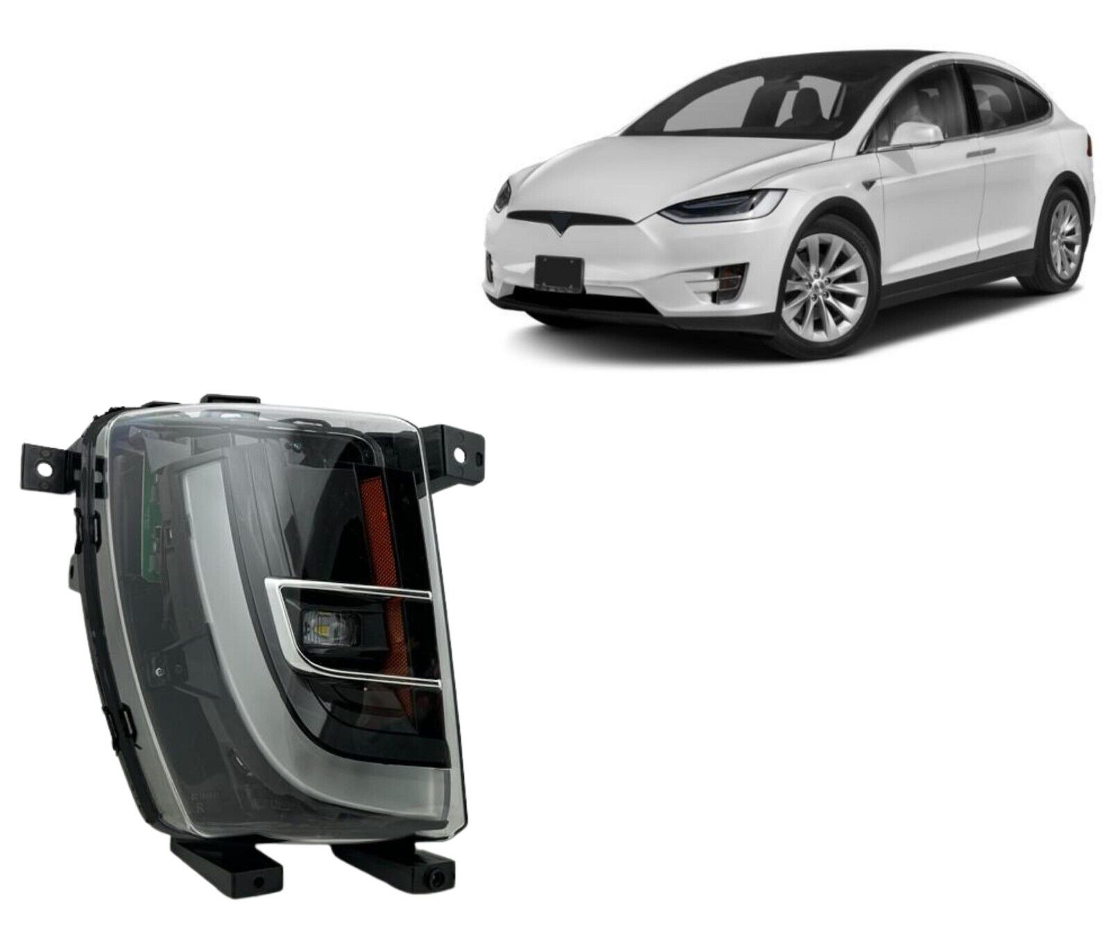 For 2016-2021 Tesla Model X  LED Fog Light Assembly Left / Driver Side