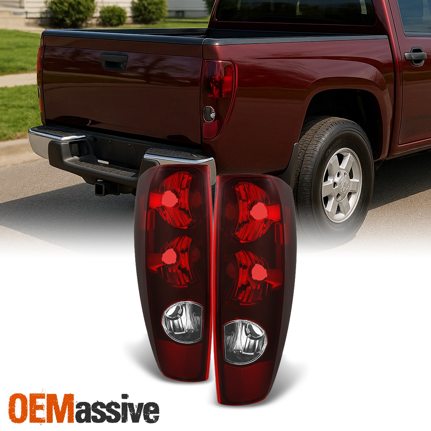 Fit 04-12 Chevy Colorado /GMC Canyon Red Tail Lights L+R Replacement