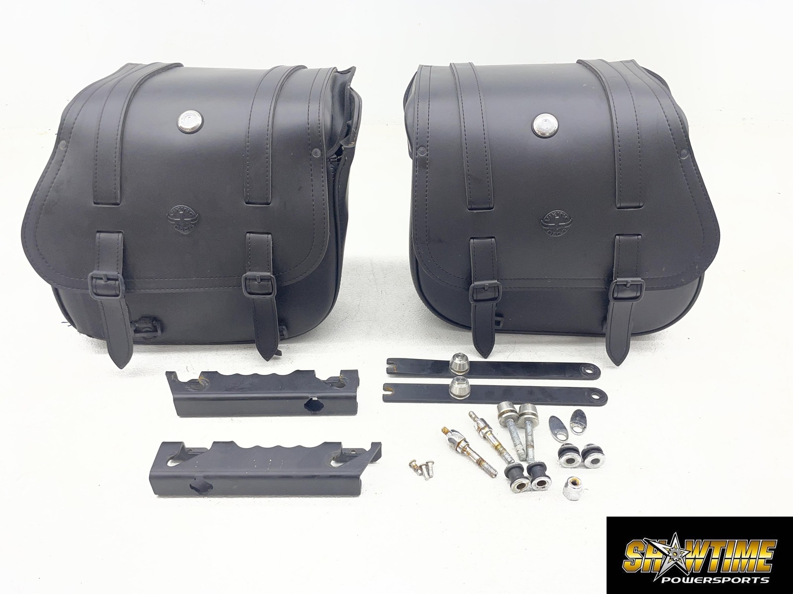 12-17 HARLEY-DAVIDSON DYNA LOW RIDER FXDL VIKING BAGS LEATHER SADDLEBAGS SET