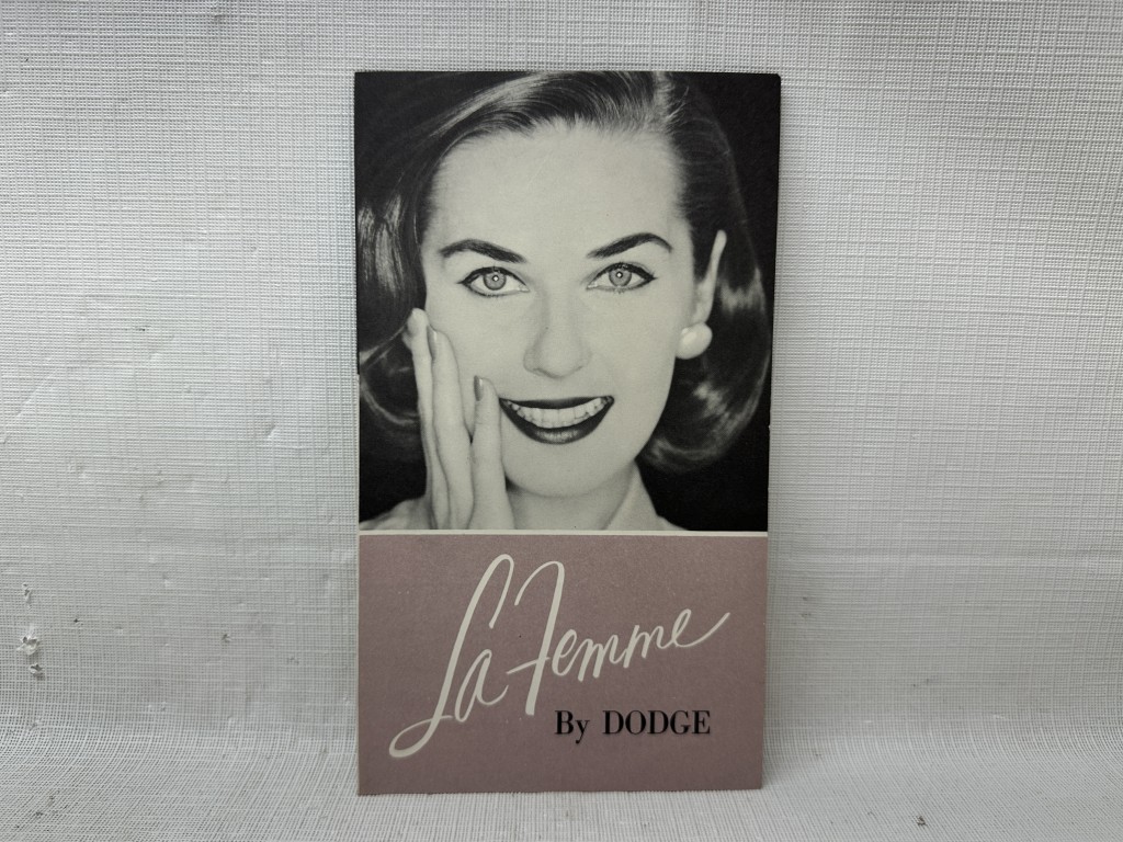 Rare ORIGINAL Sales Brochure 1956 La Femme by Dodge