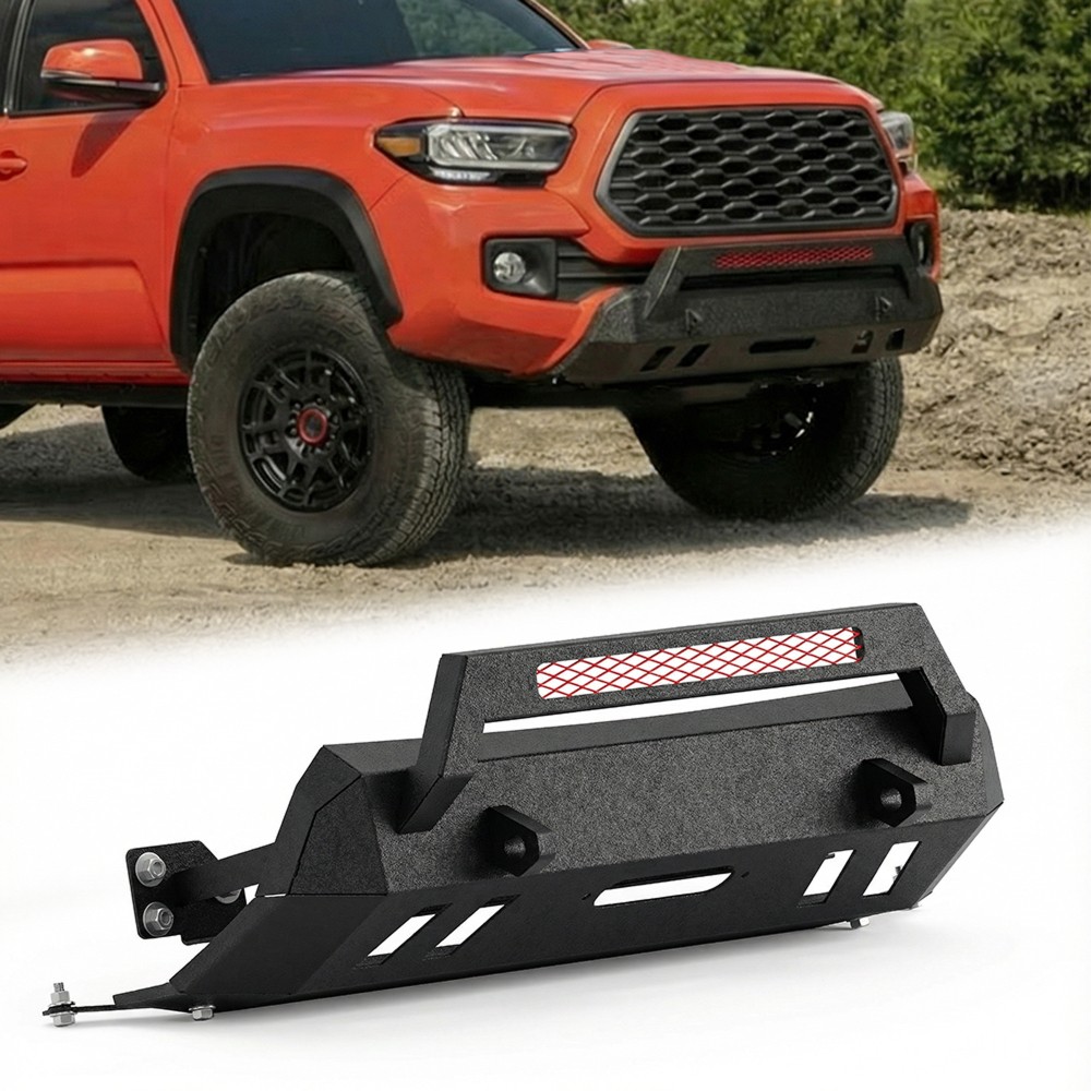 Off Road Steel Front Bumper Replacement for 2016-2023 Toyota Tacoma Non TRD Off Road Steel Front Bumper Replacement for 2016-2023 Toyota Tacoma Non TRD