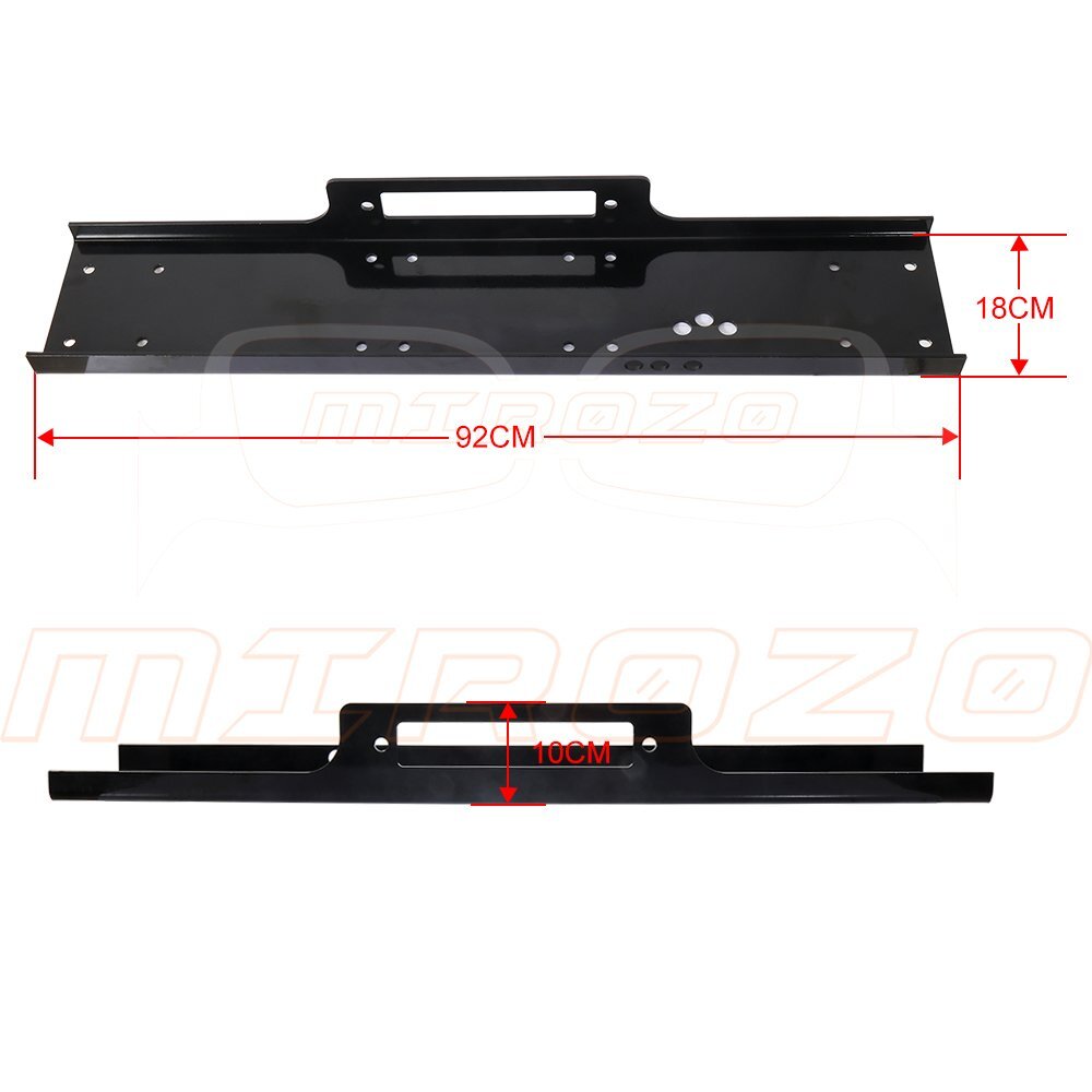 Universal Recovery Winch Mounting Plate Mount Bracket Fits Truck Trailer SUV 4WD