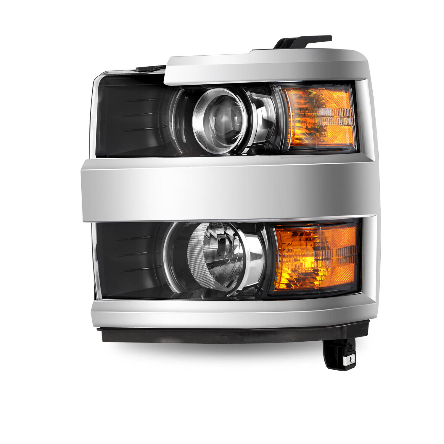 For 2015-2019 Chevy Silverado 2500HD 3500 HD Chrome Headlight Driver Side 15-19