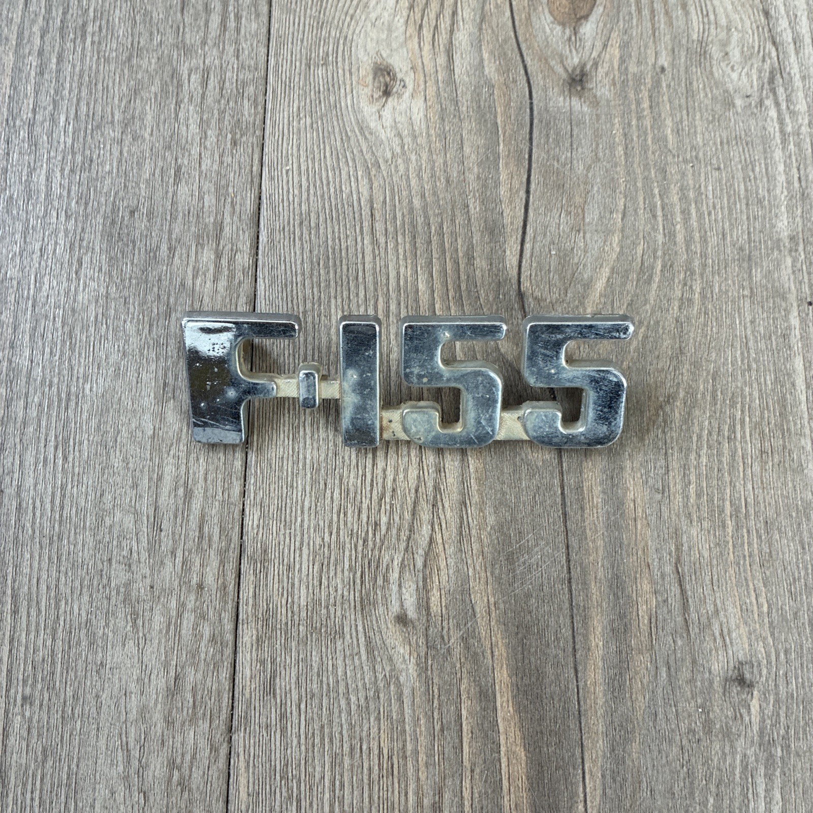 1 original 1948-52 Ford truck ‘F155 ‘emblems , chrome