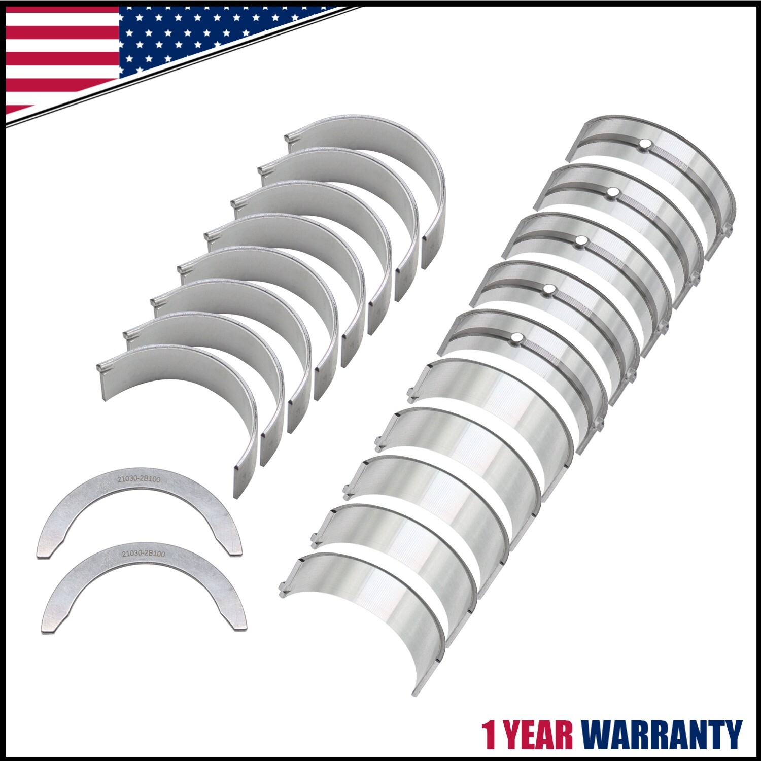 New Std Main Rod Bearing Sets For 2012-2019 Hyundai Kia Accent Rio 1.6L DOHC