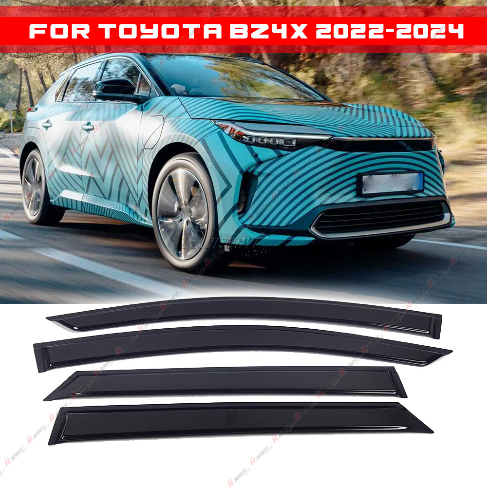 For Toyota BZ4X 2022-2024 Window Visor Sun Rain Guard Vent Shade Accessories 4X