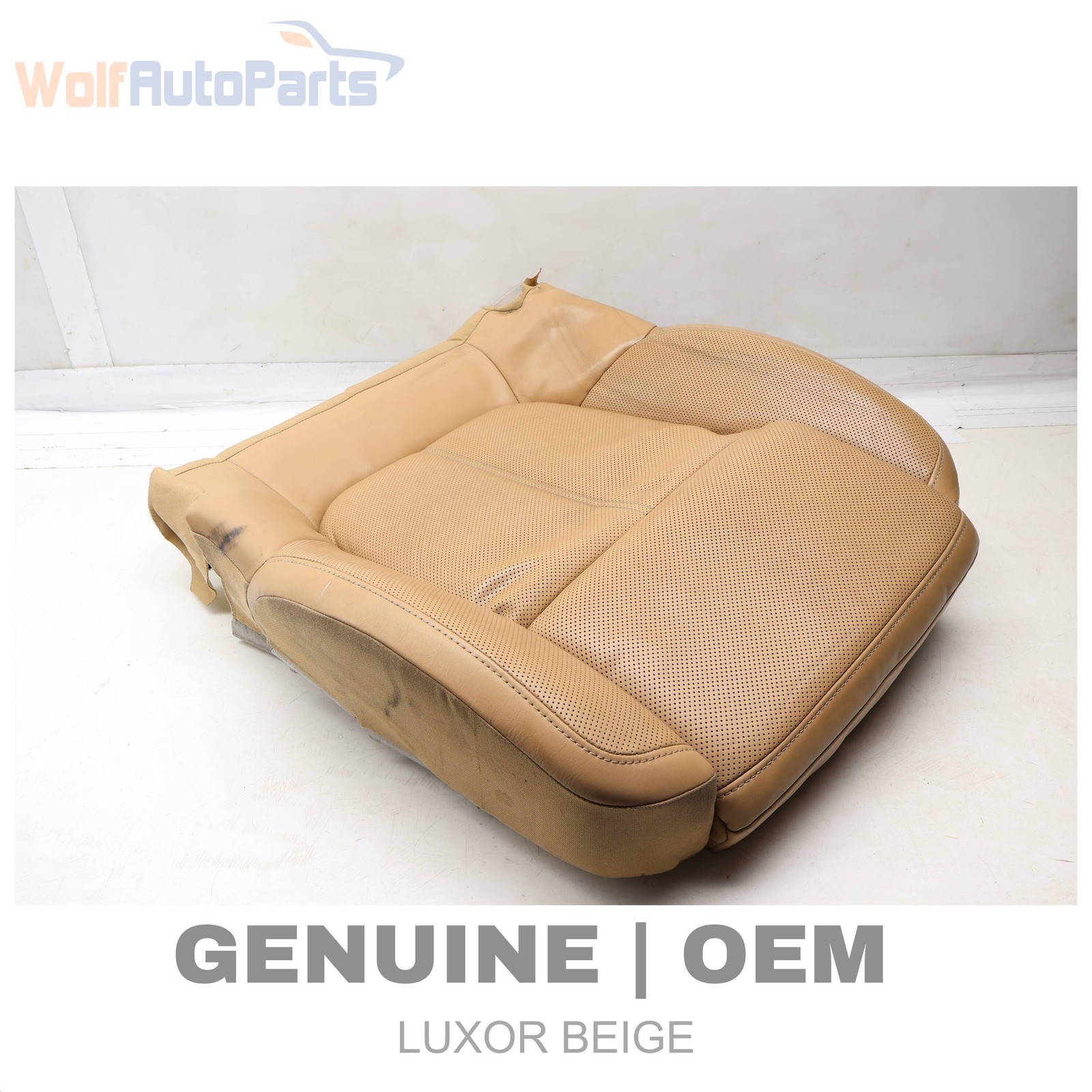 16-26 PORSCHE MACAN TURBO 95B - Front LEFT Lower SEAT Bottom Cushion (Leather)