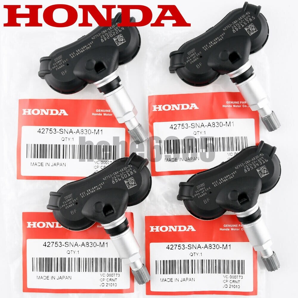4PCS GENUINE OEM Tire Pressure Sensor TPMS 42753-TR3-A810 For Civic Odyssey USA 4PCS GENUINE OEM Tire Pressure Sensor TPMS 42753-TR3-A810 For Civic Odyssey USA