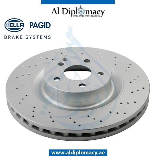 HELLA Mercedes-Benz S-Class W221 Brake Disc Vented Front Axle A2214211112 HELLA Mercedes-Benz S-Class W221 Brake Disc Vented Front Axle A2214211112