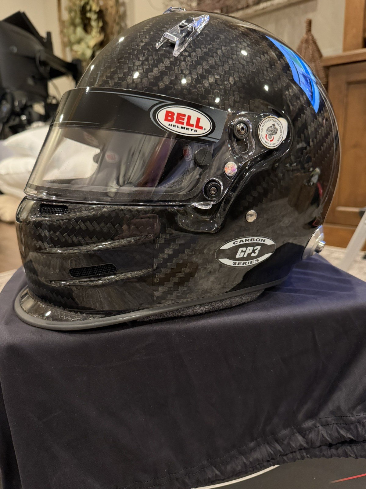 Bell GP3 Carbon Racing Helmet SA2020 Size (57-) 7-1/8 Full Face FIA NEW Bell GP3 Carbon Racing Helmet SA2020 Size (57-) 7-1/8 Full Face FIA NEW