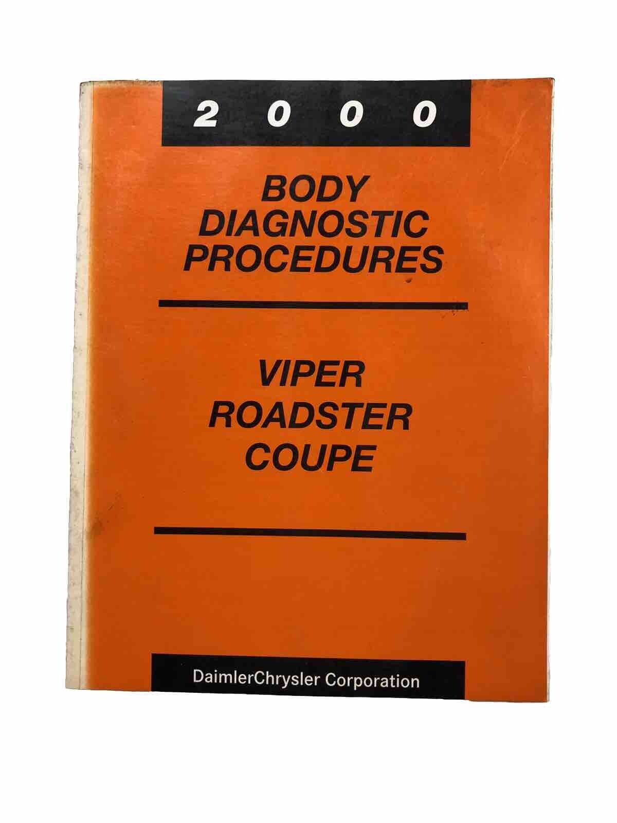 Dodge Viper 2000 Diagnostic Wiring Diagrams Electrical Service Repair Manual DYI