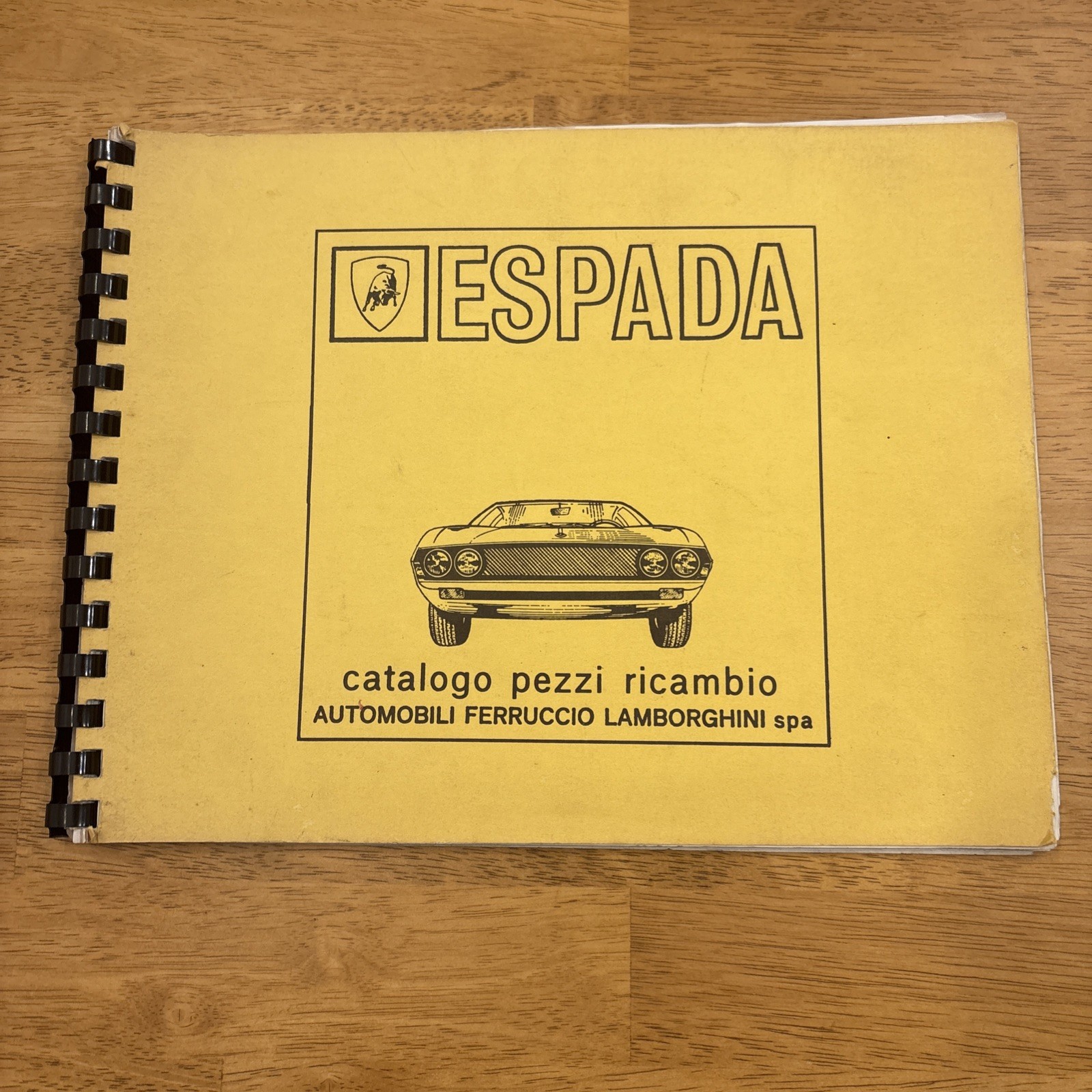 Factory Lamborghini Espada Spare Part Parts List Catalog Manual Handbook