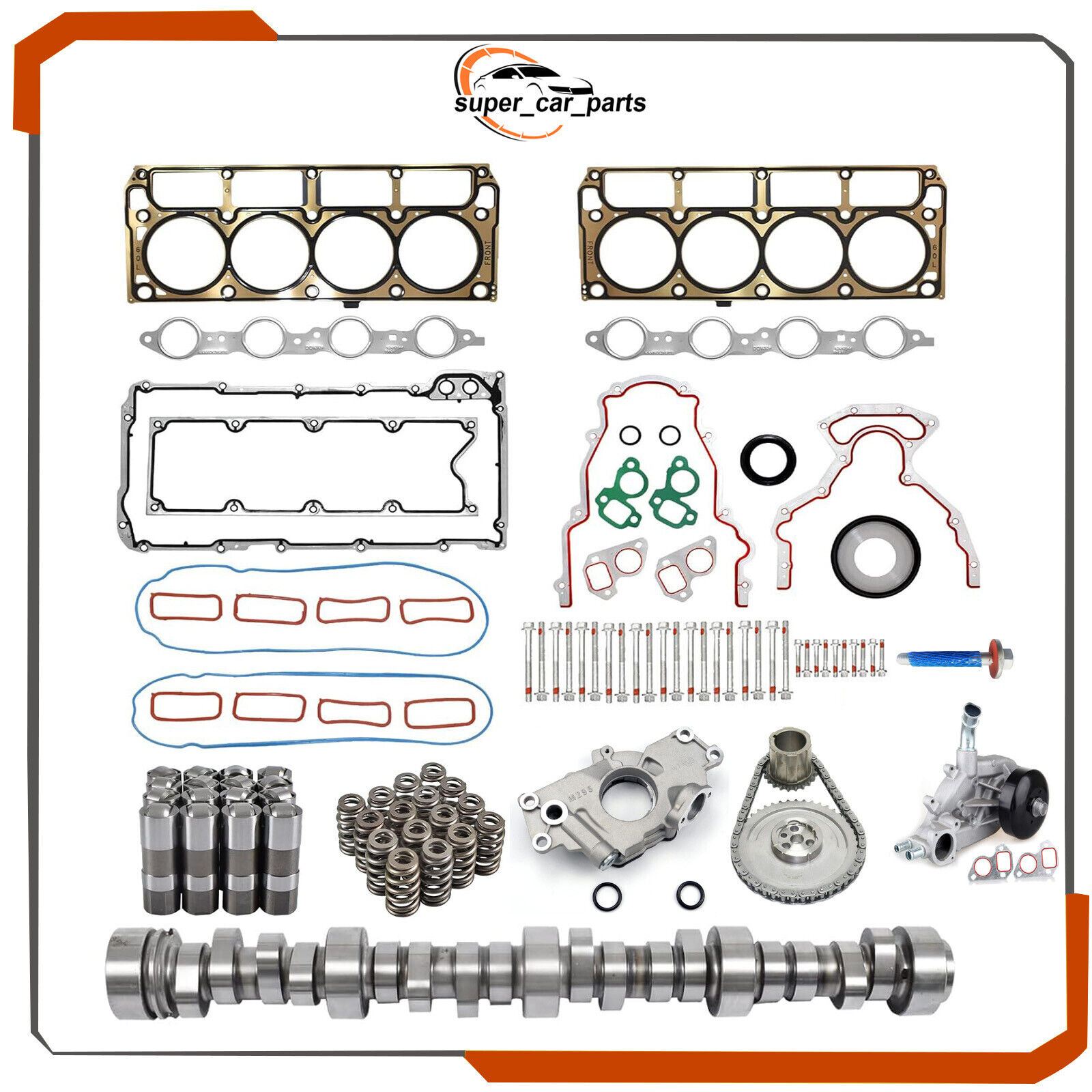 Sloppy Mechanics Stage 2 Cam Springs &LS Lifters Kit For LS1 5.3L 4.8L  6.0L
