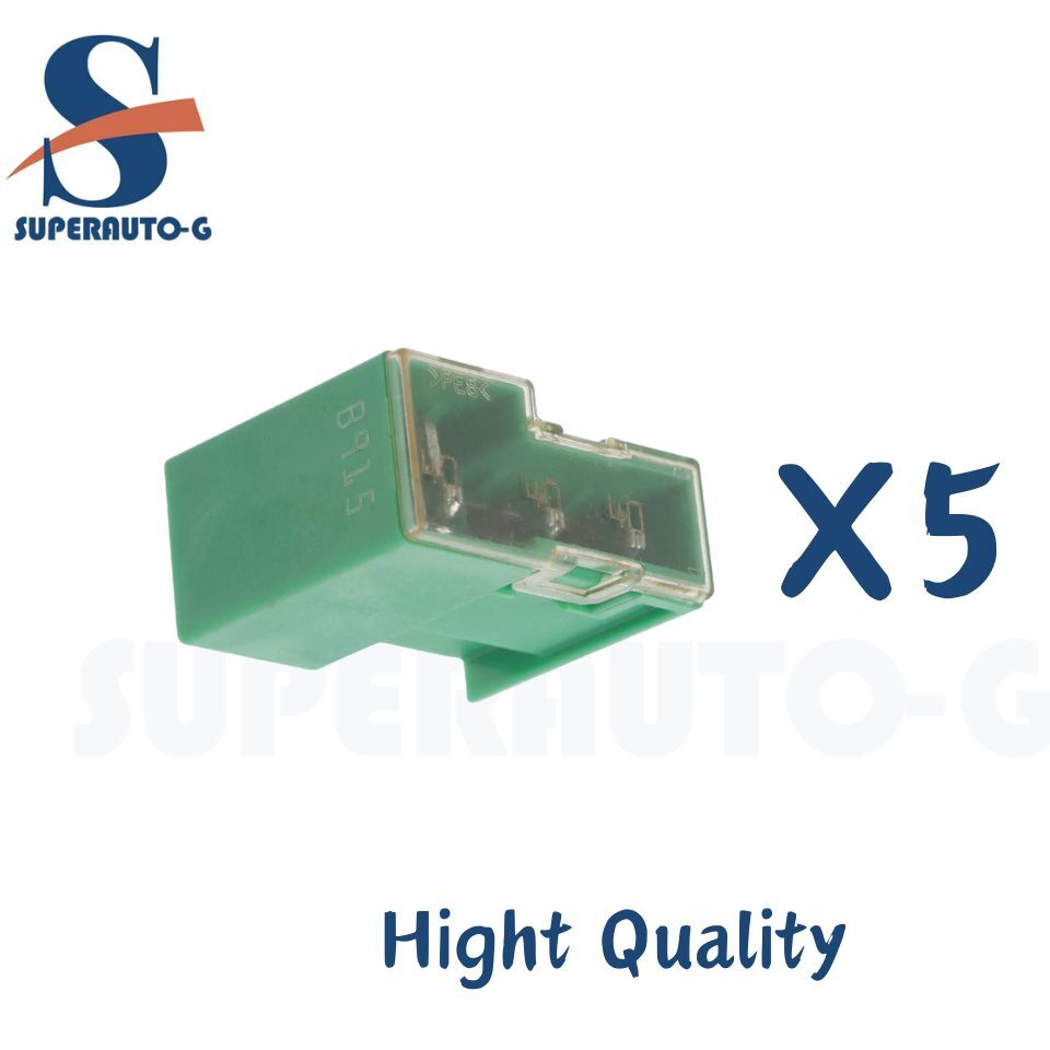 5Pc Triple Fuse Box 40/40/40 Amp Green Fit for 2013-2017 Nissan NV200 Juke New