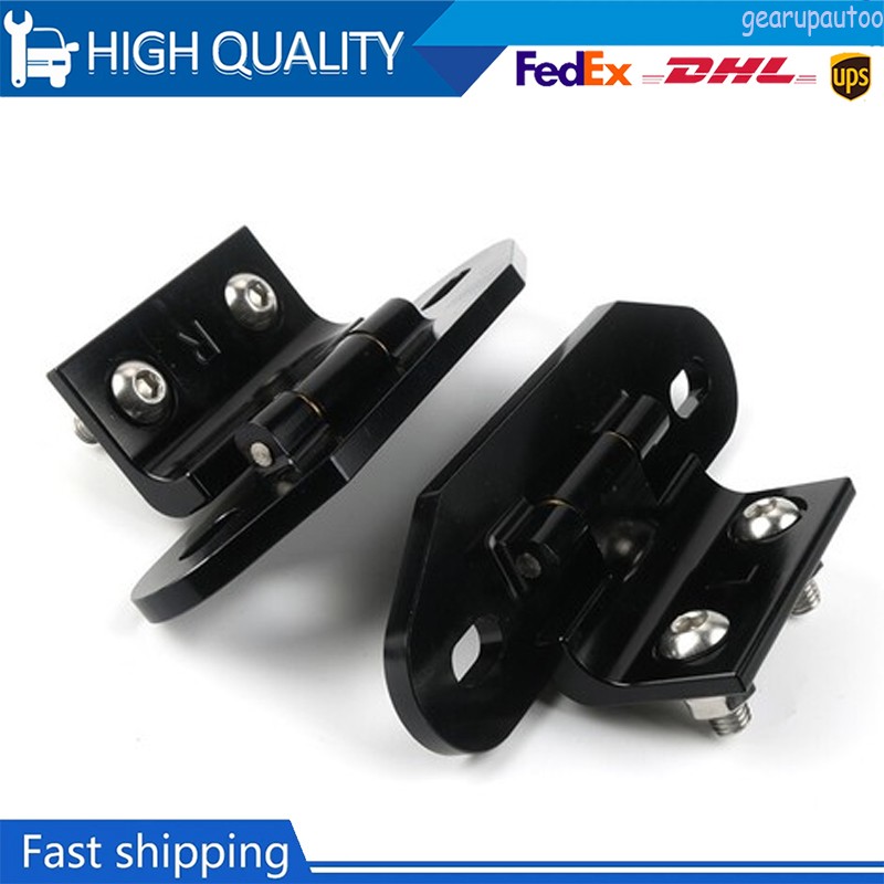 For 1982-1992 Camaro/Firebird Billet Aluminum Rear Hatch Hinges Black Pair