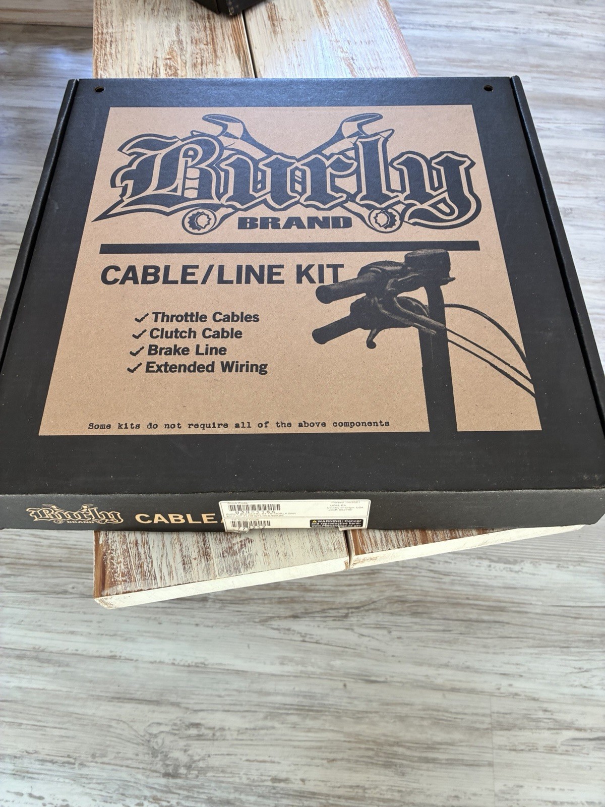 Burly Cable/Line kit B30-1186 16” 2017-up FLHR/FLTR W/ABS Burly Cable/Line kit B30-1186 16” 2017-up FLHR/FLTR W/ABS