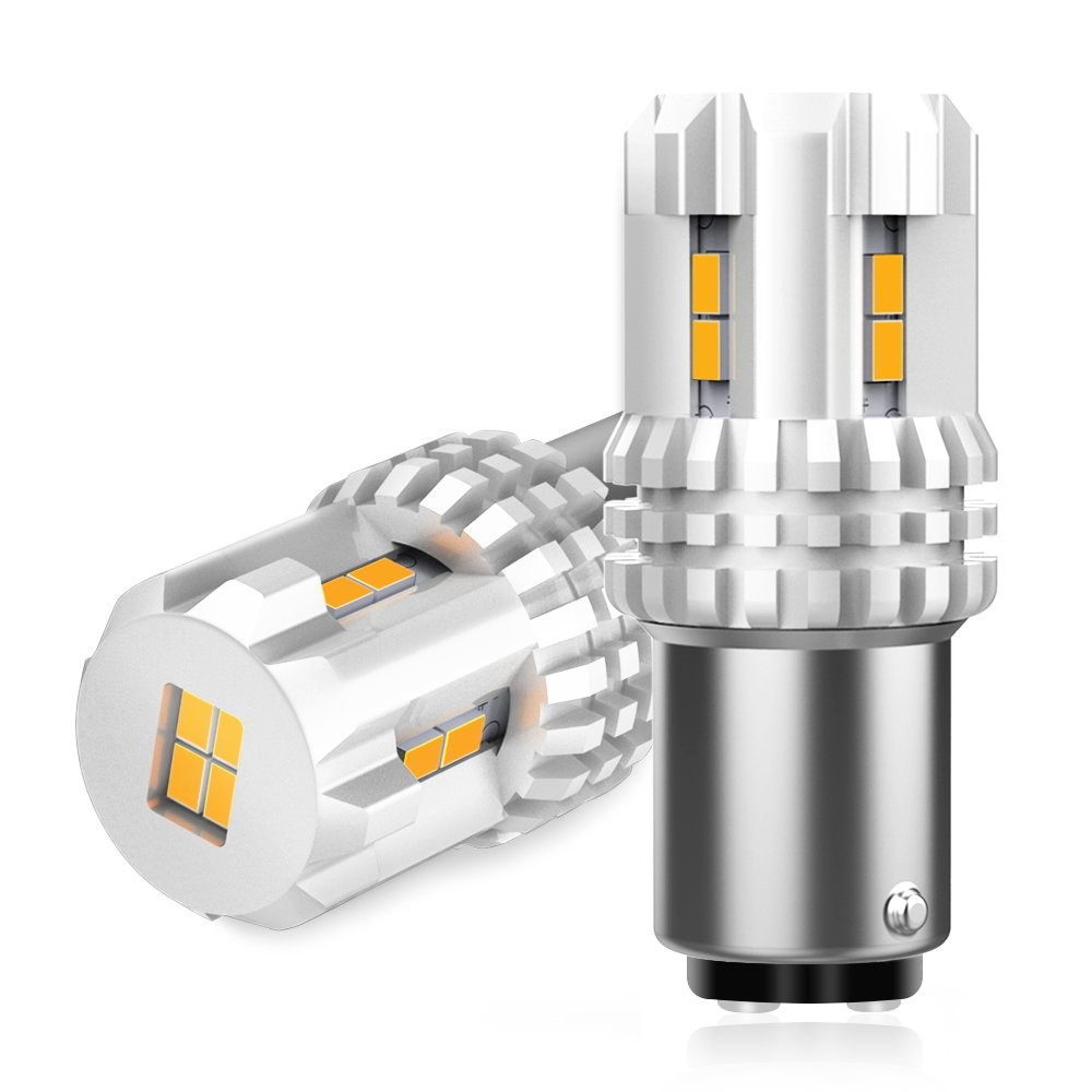 AUXITO 40W LED Turn 1157 Signal Lamps Parking DRL Amber Yellow High Power Light