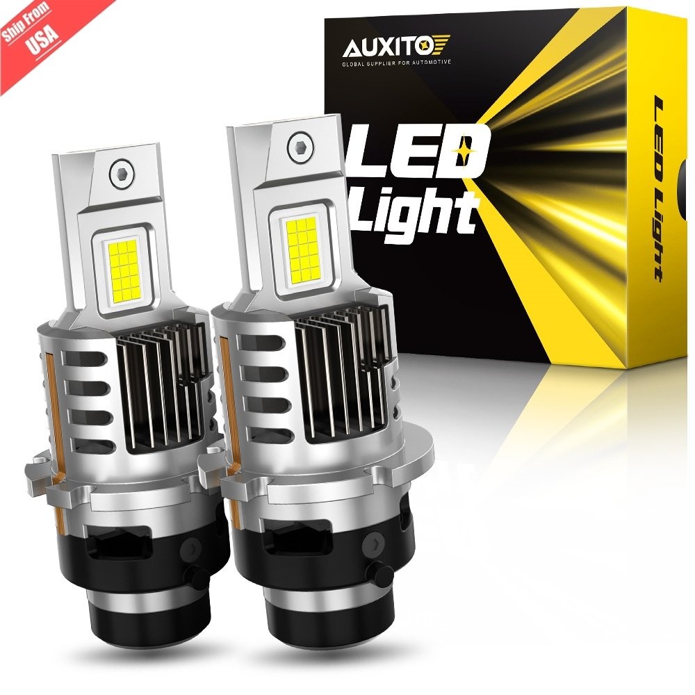 AUXITO D2S D2C D2R D2H LED Headlight Bulbs 6000K/set High Low beam Super White