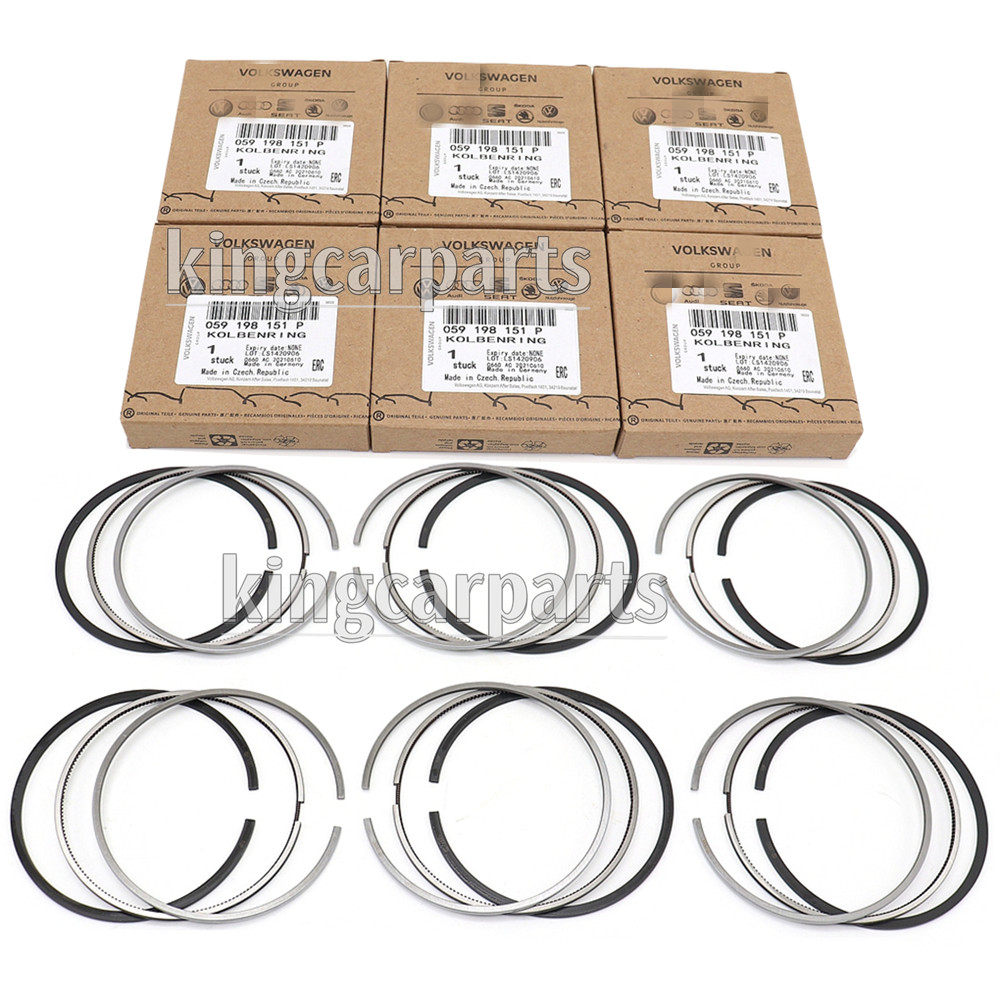 Piston Rings Set 6X Φ83.01mm For VW Audi Q5 Q7 Porsche 3.0 Diesel TDI 059198151P