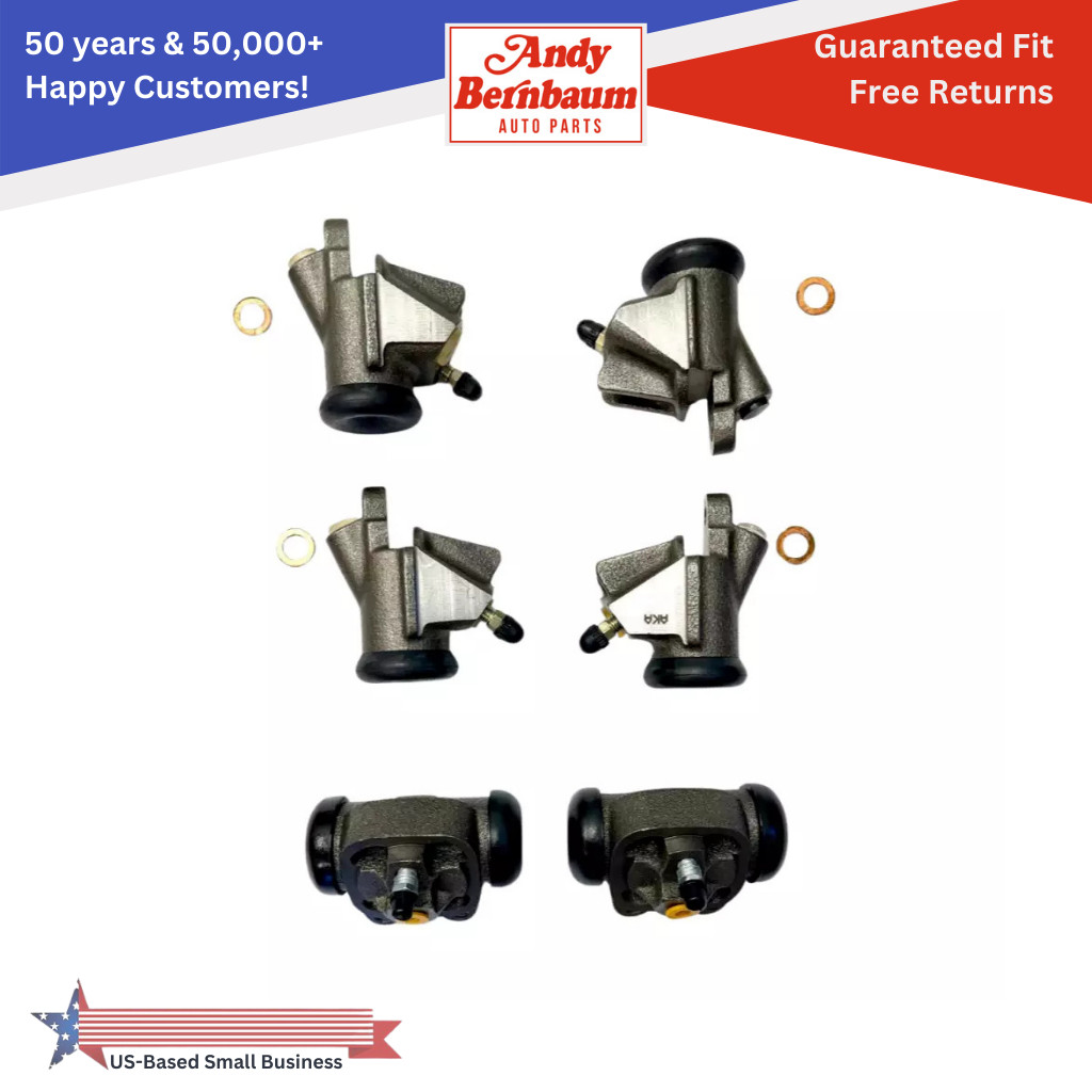 For 1956-1958 Chrysler Rear & Front Right / Left Brake Wheel Cylinder Set Of 6 For 1956-1958 Chrysler Rear & Front Right / Left Brake Wheel Cylinder Set Of 6
