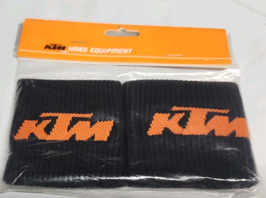 Vintage 2000's KTM SWEAT BANDS WRIST BAND BLACK ORANGE COLLECTOR ITEM RARE