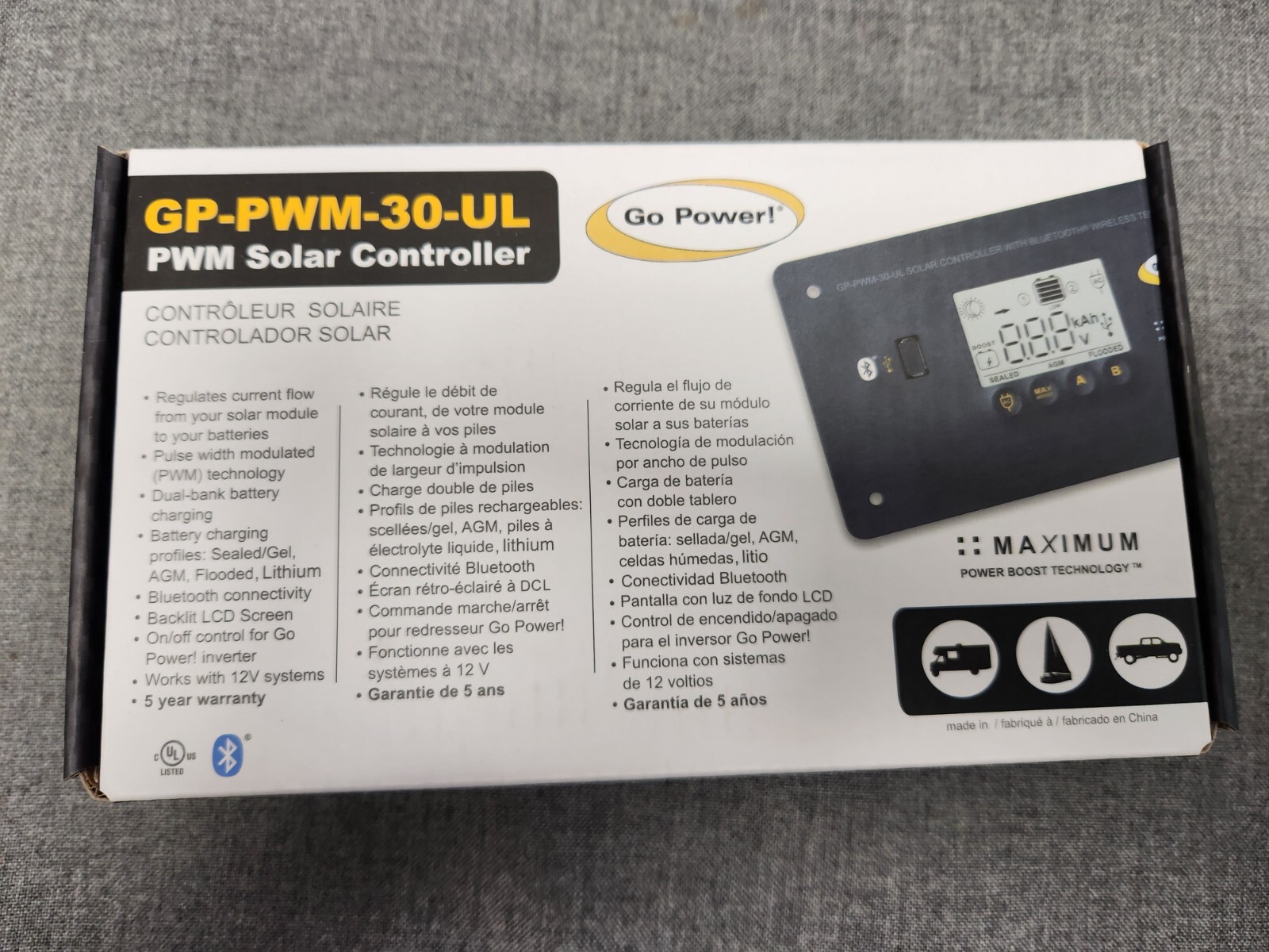 Go Power GP-PWM-30-UL: 30 AMP PWM DIGITAL SO 82756 Go Power GP-PWM-30-UL: 30 AMP PWM DIGITAL SO 82756