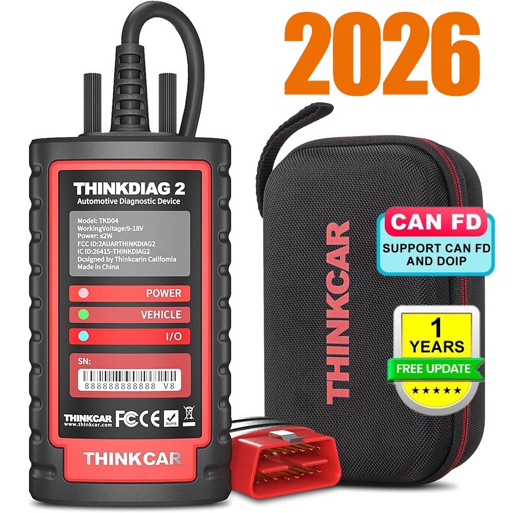 2026 THINKDIAG 2 Car OBD2 Scanner Bidirectional CANFD All System Diagnostic Tool