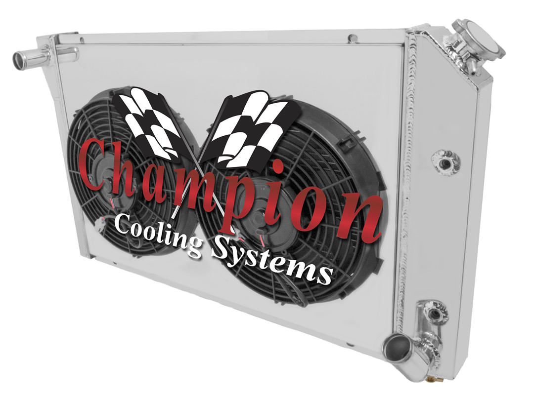 1977 - 1982 Chevy Corvette 3 Row Alliant Radiator w/ 2 12\