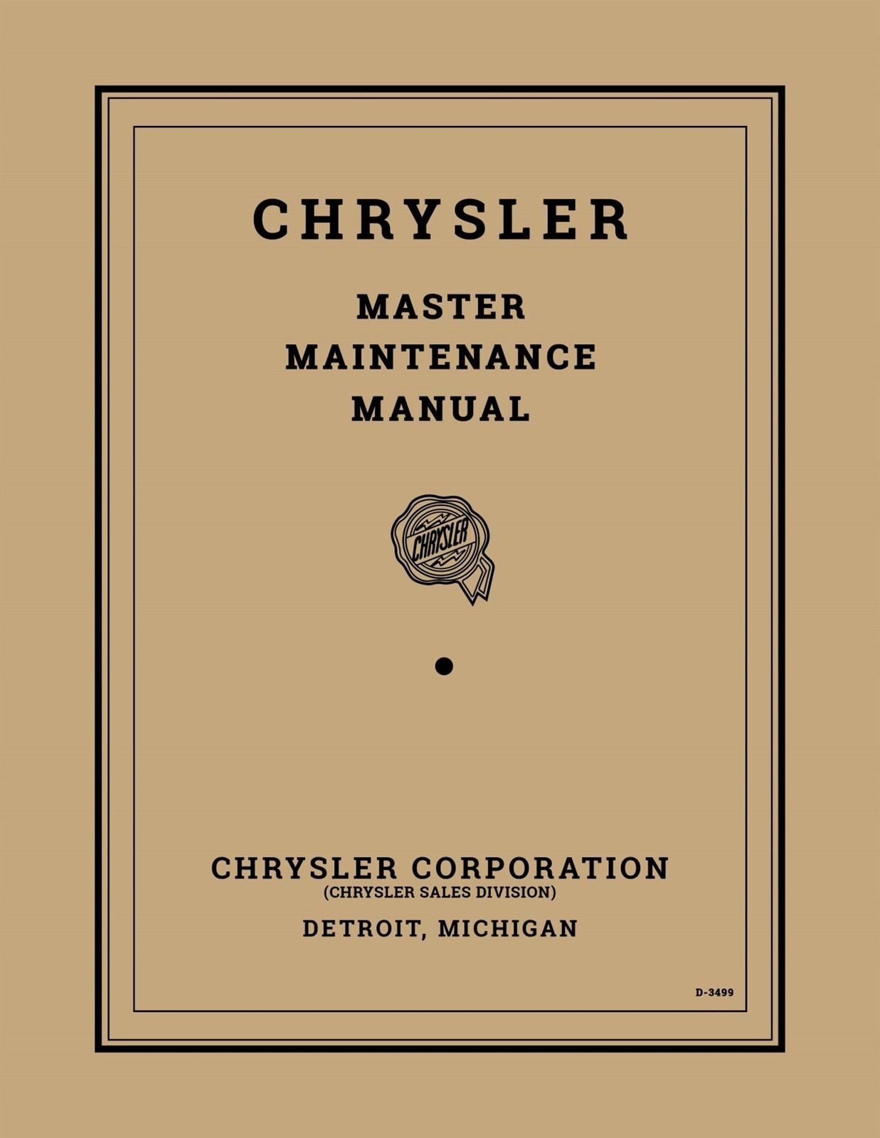 1934-1936 Chrysler Shop Manual - Includes 11x26 inch Wiring Diagrams