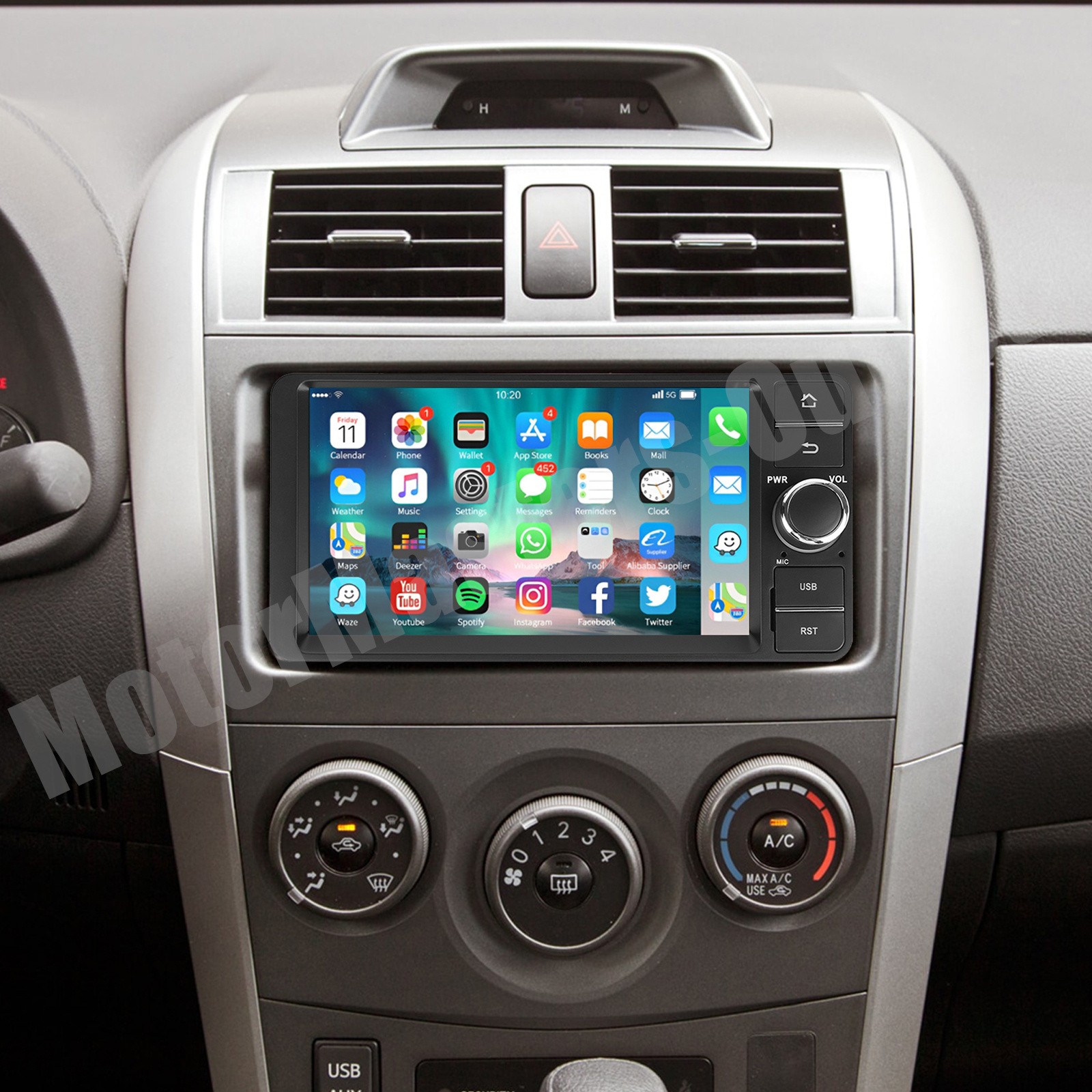 7\'\' Android 15 Carplay For Toyota Corolla 2009-2013 Car Stereo Radio GPS Player