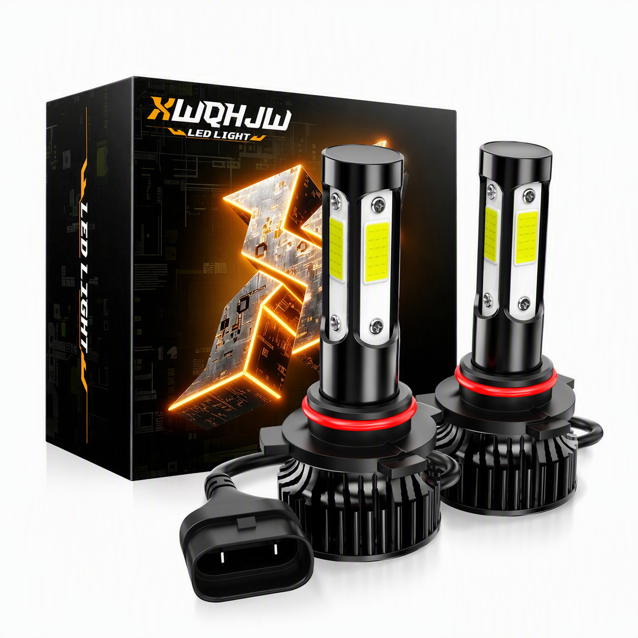 4x XWQHJW 9005 9006 Combo LED Headlight High Low Beam Bulbs 6000K Cool White