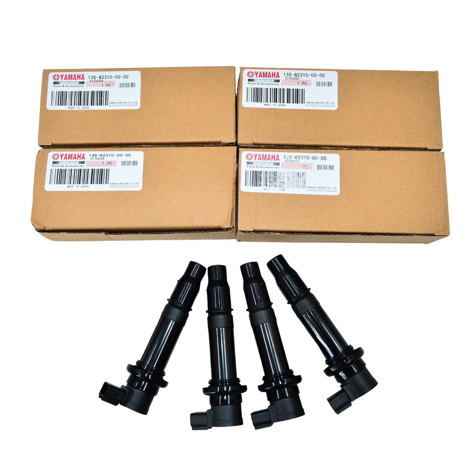 4pcs Ignition Coils 13S-82310-00-00 Fits for Yamaha YZF-R6 YZFR6 2008-2016
