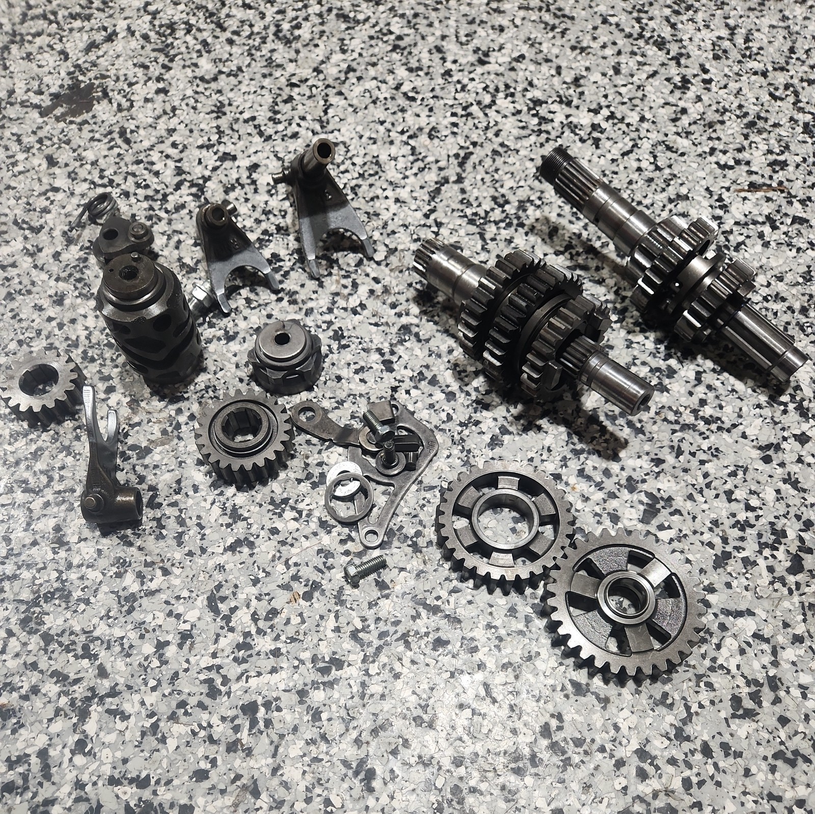2006 05-07 Crf250r Transmission Complete Gears Shafts Shift Forks Assembly