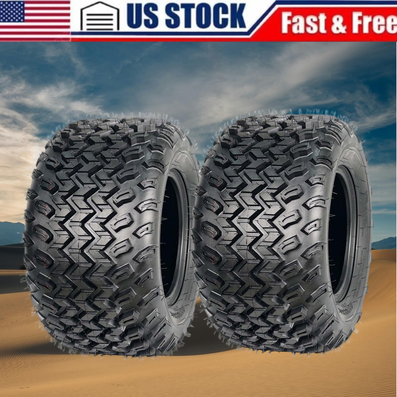 💎??22x11.00-10 22x11-10 22x11x10 Lawn Mower Tractor ATV Tires 4 Ply Rated Set o