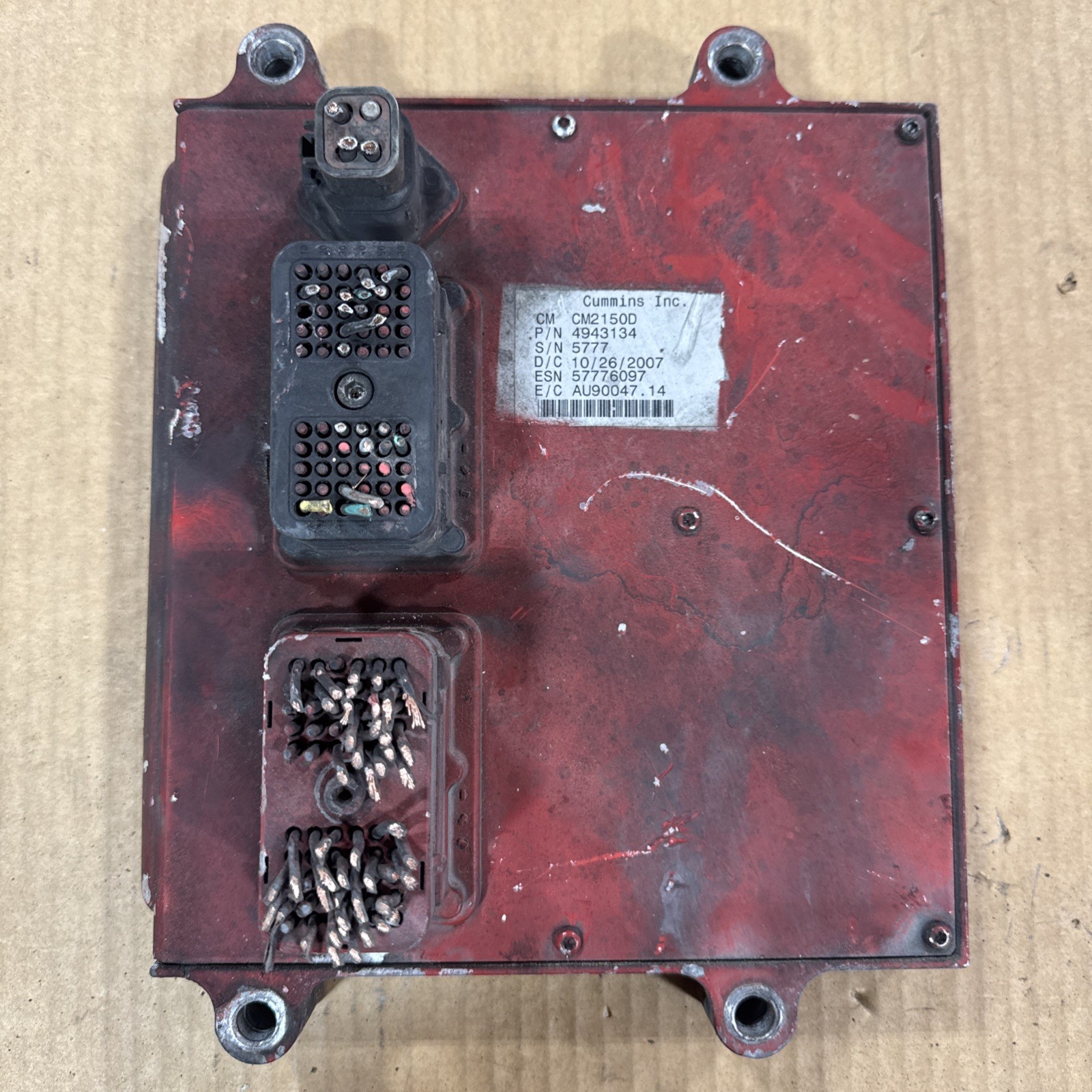 CUMMINS ENGINE CONTROL MODULE ECM USED P/N 4943134