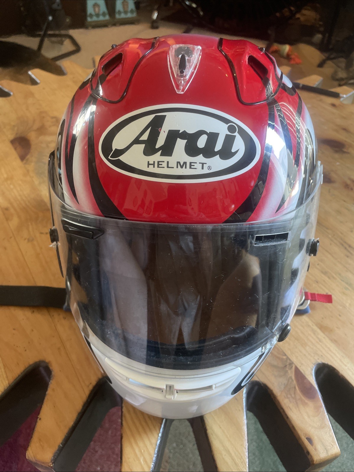 Arai RX-7RR4 Size Large Missing Little Red Clip To Hold On Sidepod. 02/2011