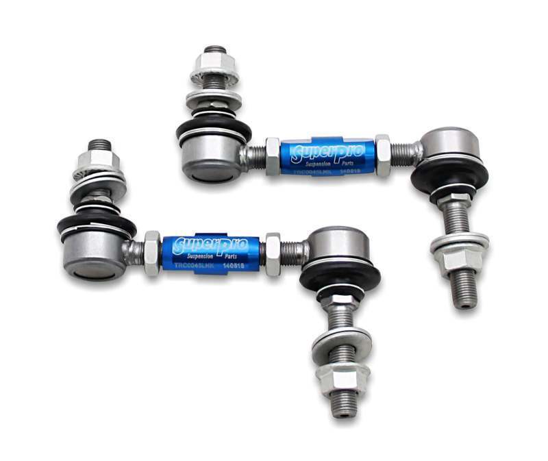 SuperPro TRC1045L HD Adj Rear Sway Bar End Links 100-120mm for VW MK5/MK6 Audi