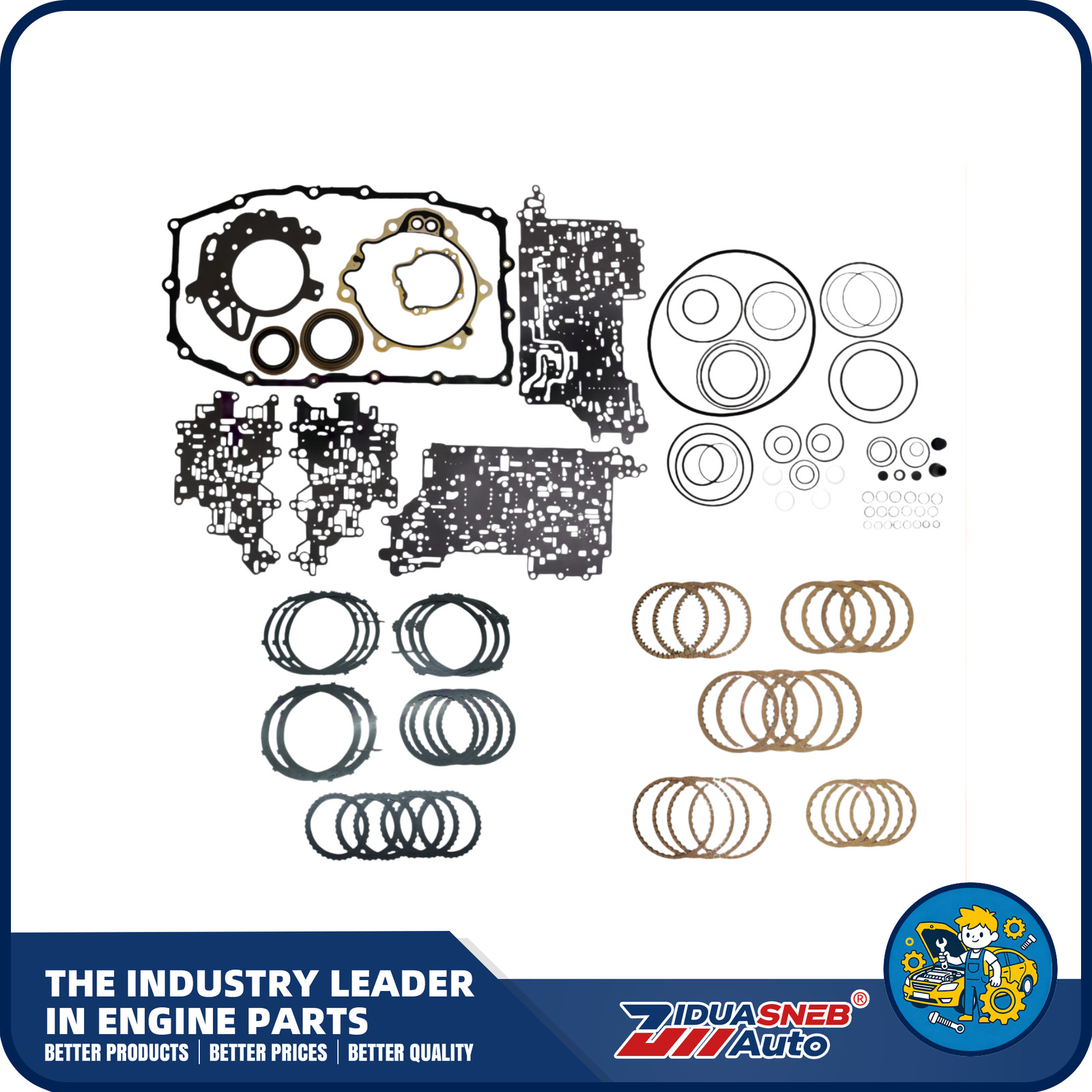 GM 8L45 8-Speed Automatic Transmission Master Rebuild Kit With Pistons