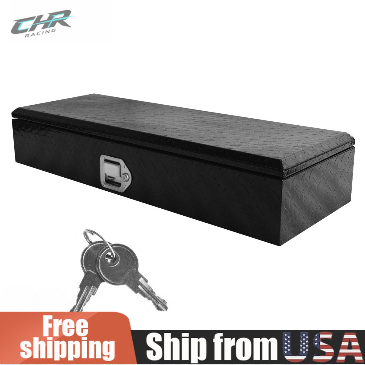 35.5 Inch ATV UTV Aluminum Box Front Storage Rack Cargo Mount Trunk Luggage