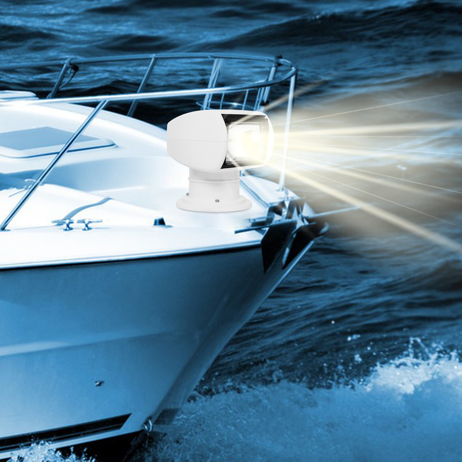 360° Remote Control Spotlight Searchlight Marine Boat Truck Spot Light 100W 12V