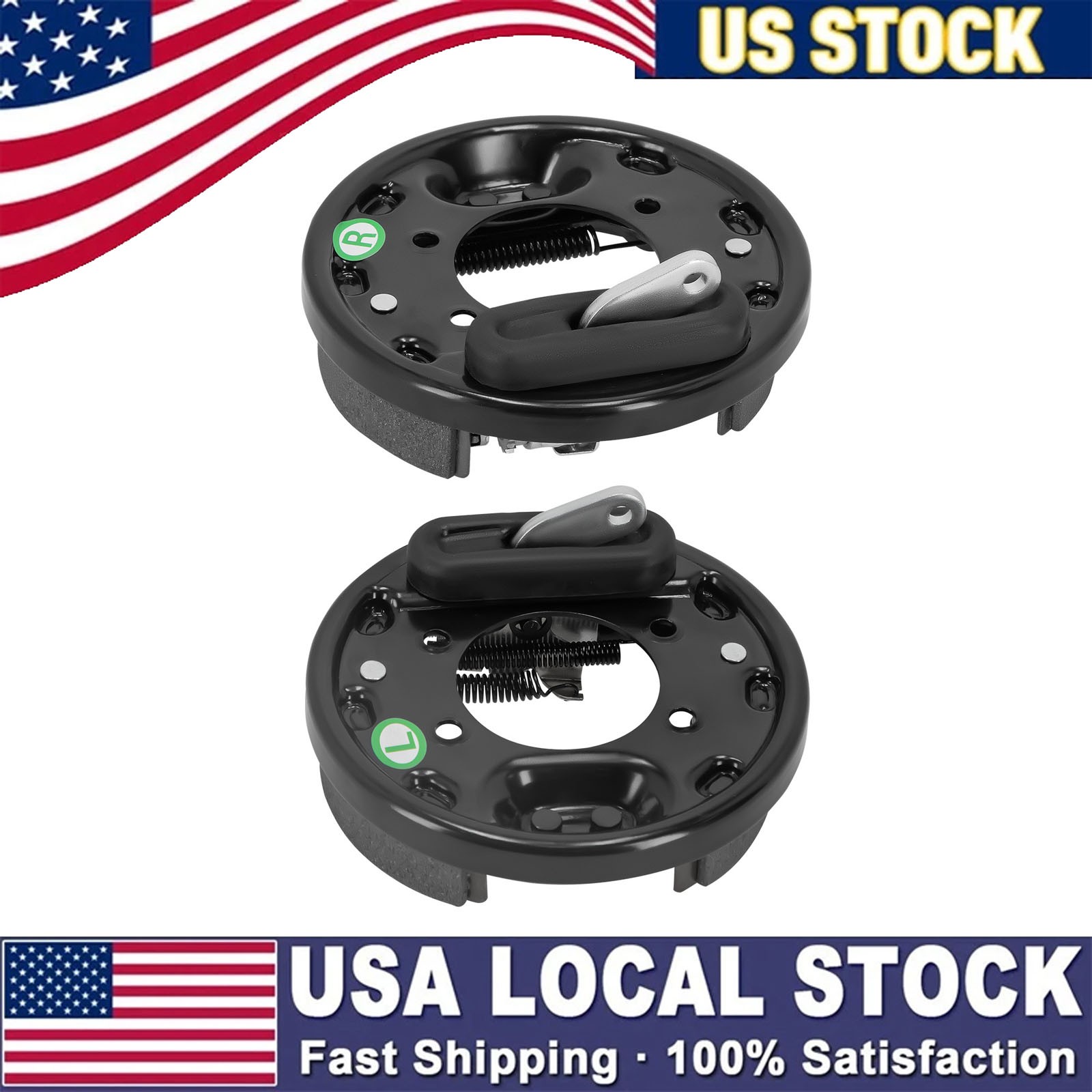 2*Brake Assembly W/ Brake Shoes For EZGO TXT 1996+ Golf Cart 70998-G01 70998-G02