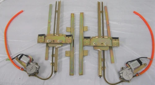 Fits 1933 - 1939 Dodge Plymouth Two 2 Door Flat Glass Power Window Kit w/ Motor
