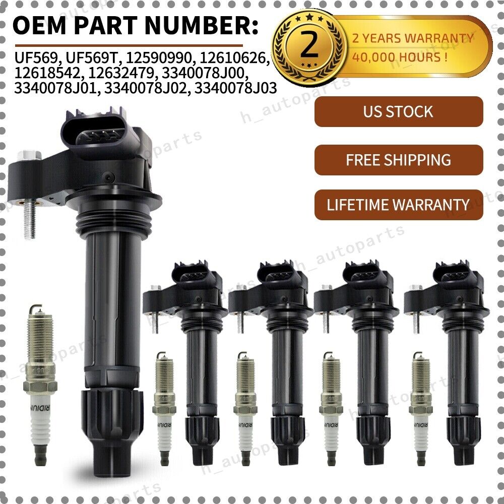 6Pack Ignition Coils + Spark Plugs for Chevrolet Camaro Caprice Traverse 3.6L V6