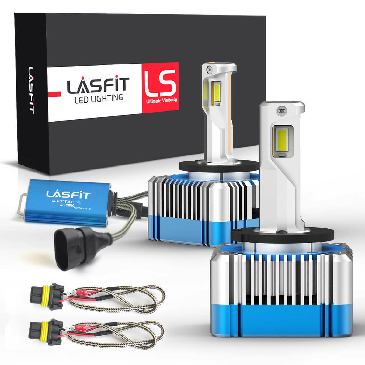 LASFIT D1S D1R D3S D3R LED Headlight Bulb HID Replacement Kit White 100W 11000LM