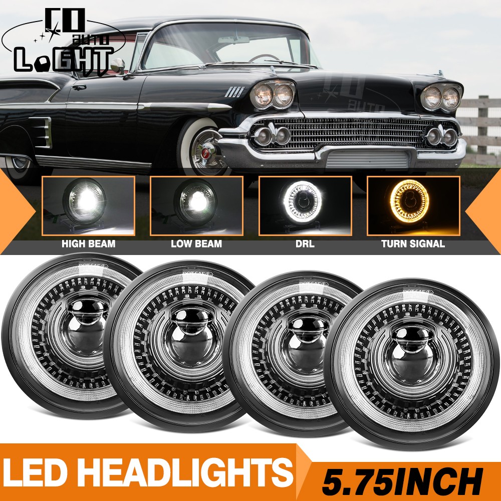 Fit 1958-1975 Chevy Bel Air 4PCS 5 3/4\