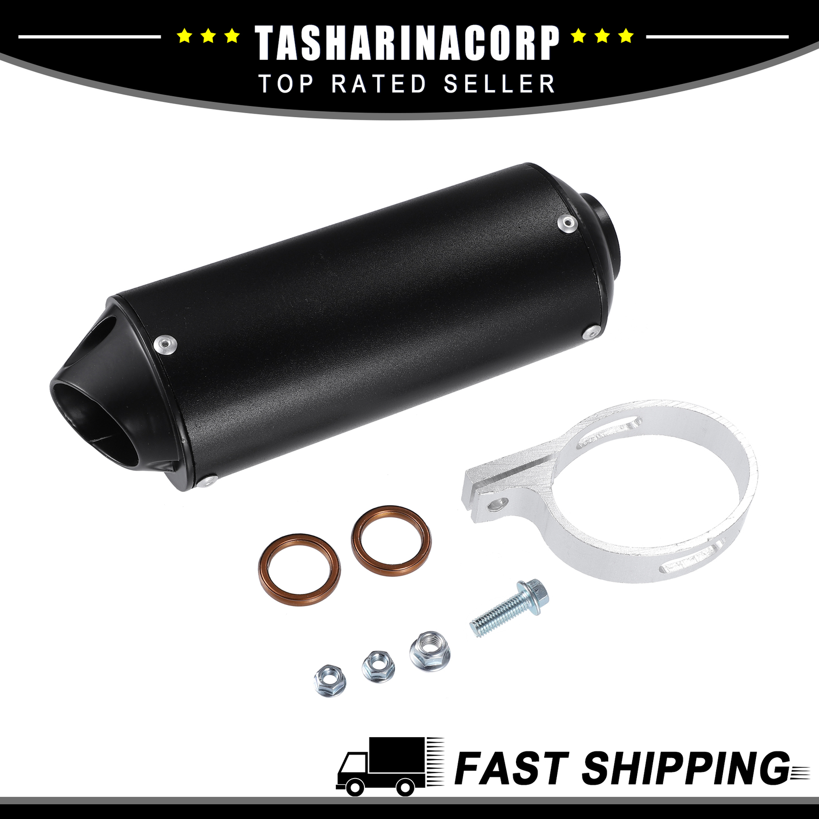 Universal 28mm Muffler Exhaust Pipe System Kit for Motorbike ATV Pit Dirt Bike Universal 28mm Muffler Exhaust Pipe System Kit for Motorbike ATV Pit Dirt Bike