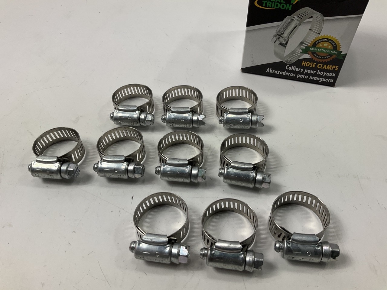 (10) Ideal Tridon 5210 Worm Gear Hose Clamp 1/2\