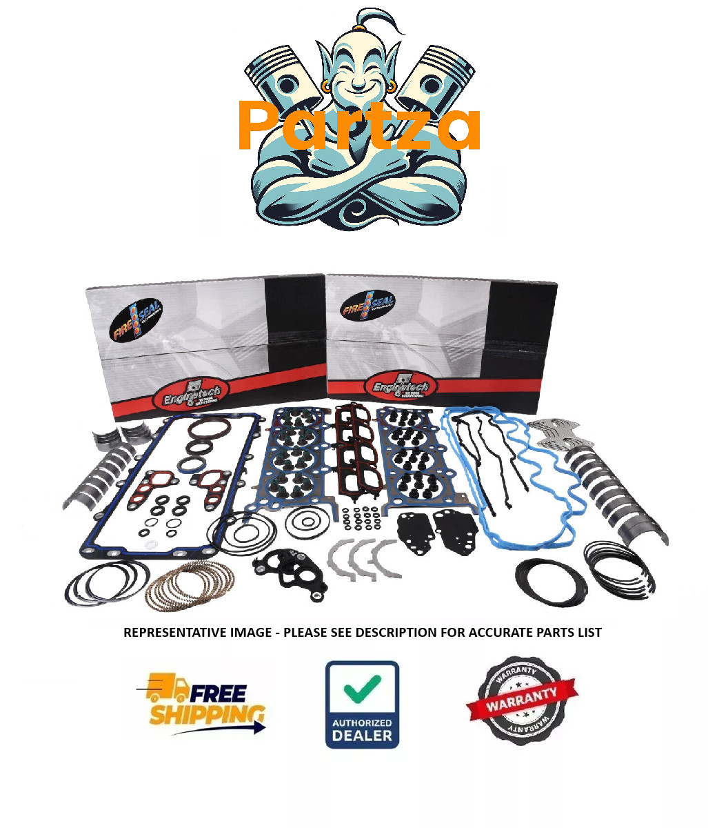 1965-1983 Ford 289 302 V8 Full Rebuild Kit Rings Rod Main Bearings Full Gaskets