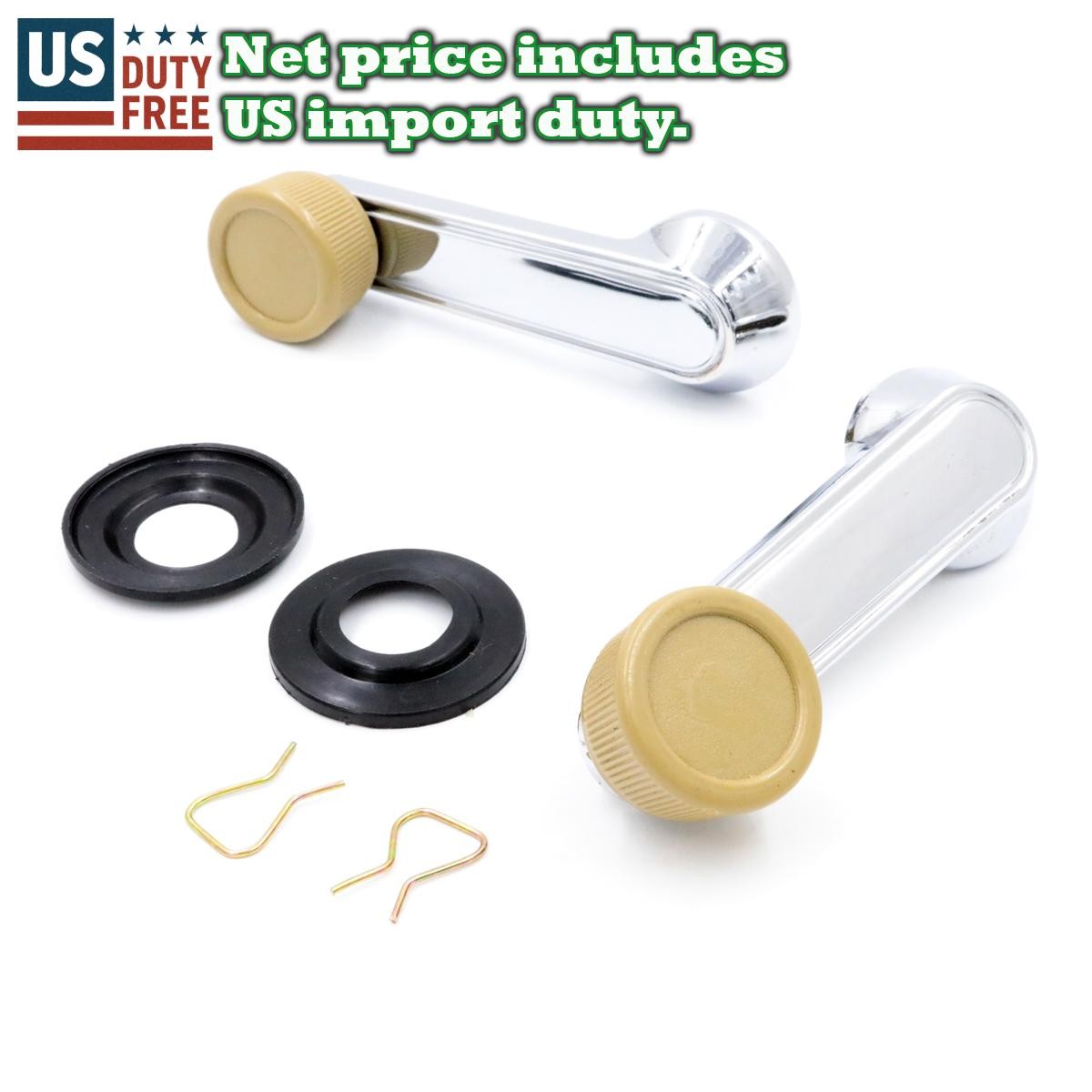2x Crank Door Handle For 70-81 Toyota Celica TA22 TA23 Corolla KE20 KE25 KE30 35