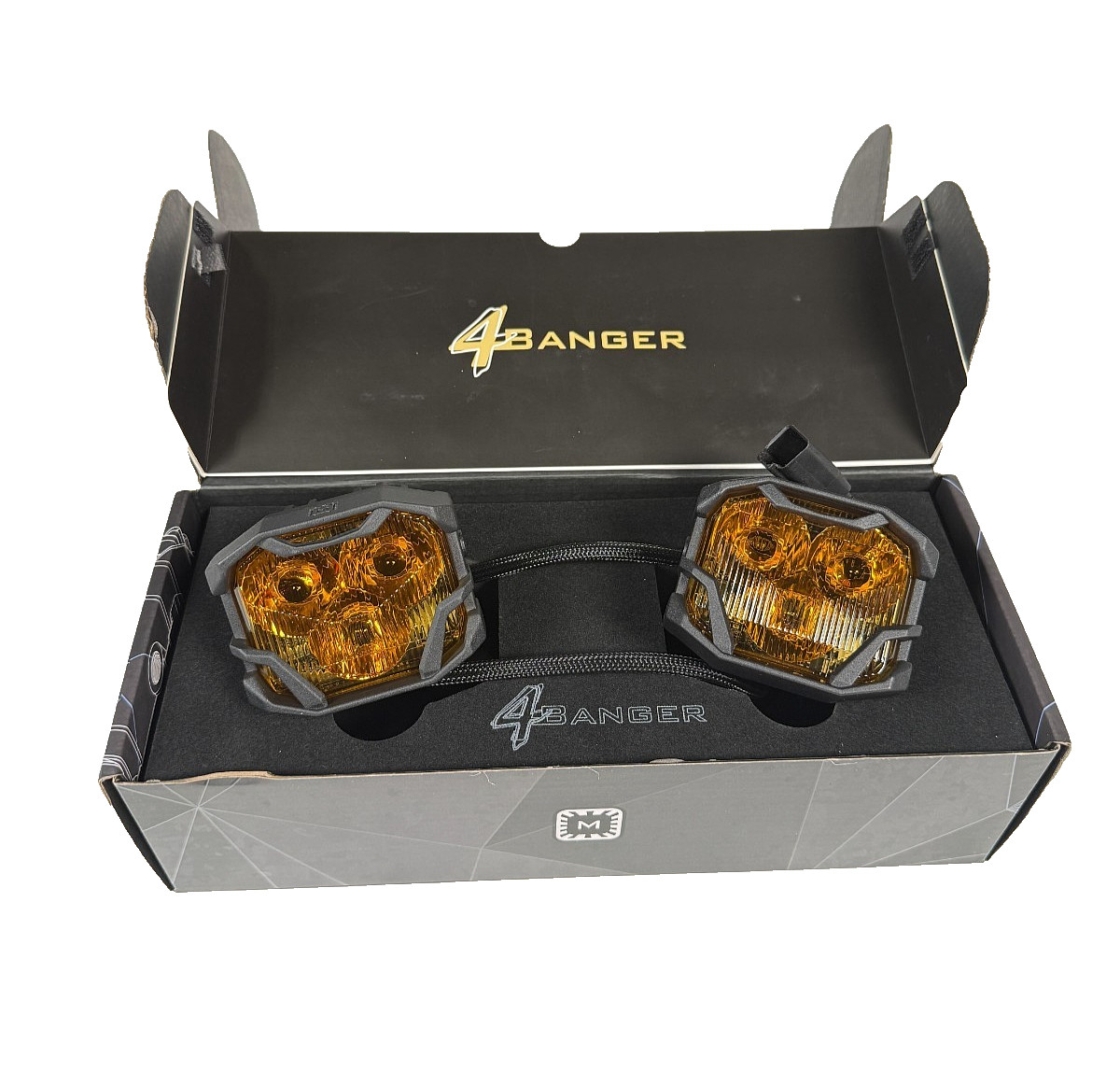 Morimoto 4Banger NCS Amber Combo Beam 3000K LED Pod Kit Universal Mount Closeout Morimoto 4Banger NCS Amber Combo Beam 3000K LED Pod Kit Universal Mount Closeout